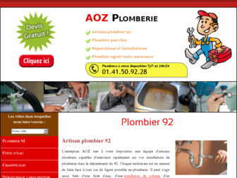 plombier-92.fr website preview