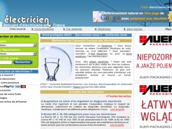 electricien.fr website preview