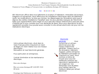 artisan-electricien.net website preview