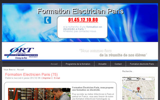formationelectricienparis.org website preview