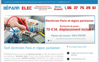 tarifelectricien.fr website preview