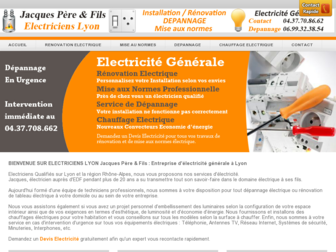 electricien-lyon.co website preview