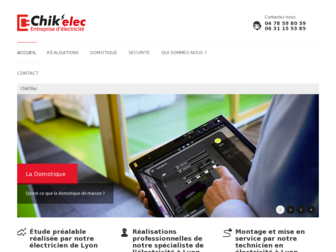 chikelec-electricite.fr website preview