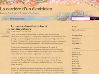 electricien.wordpress.com website preview