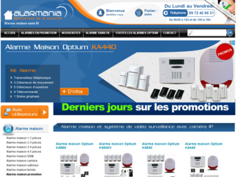 alarmania.fr website preview