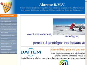 alarme-bmv-ardennes.com website preview