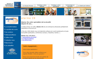 alarme28.fr website preview