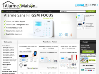 alarme2maison.com website preview