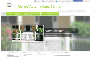 alarme-automatisme-centre.fr website preview
