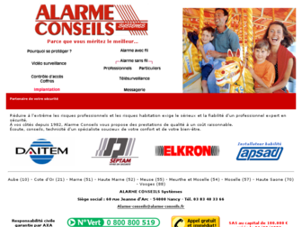 alarme-conseils.com website preview