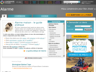 alarme.comprendrechoisir.com website preview