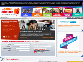 etudiant.gouv.fr website preview
