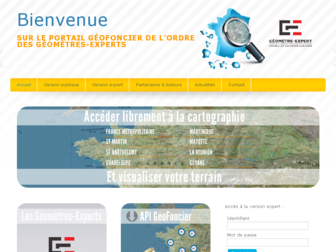 geofoncier.fr website preview