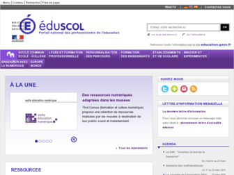 eduscol.education.fr website preview