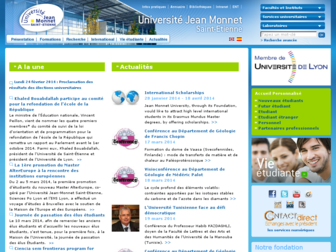 portail.univ-st-etienne.fr website preview