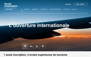 portailadmission-tourisme.com website preview