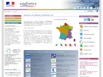 eaufrance.fr website preview
