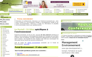 portail-environnement.com website preview
