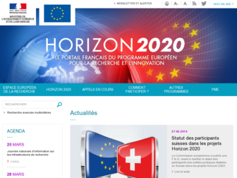 horizon2020.gouv.fr website preview