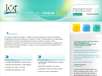 portaildurisque.iut.u-bordeaux1.fr website preview