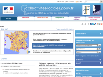collectivites-locales.gouv.fr website preview
