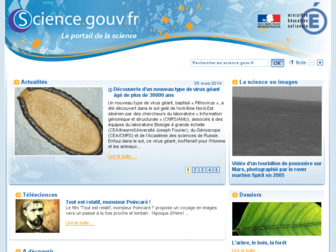 science.gouv.fr website preview