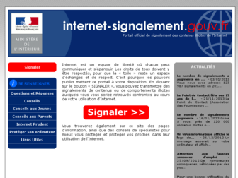 internet-signalement.gouv.fr website preview
