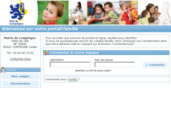 compiegne.portail-familles.net website preview
