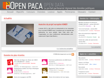 opendata.regionpaca.fr website preview