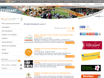 etu.univ-lyon1.fr website preview