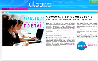 portail.univ-littoral.fr website preview