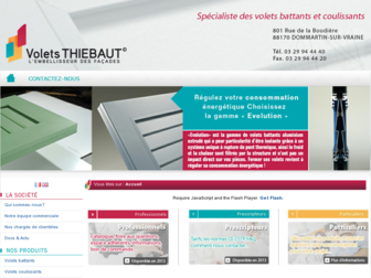 volets-thiebaut.com website preview