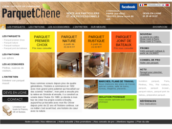 parquetchene.com website preview