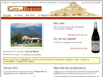 cave-bernin.fr website preview