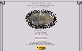 pompes-funebres-aubry.com website preview