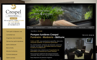 pompesfunebres-crespel.com website preview