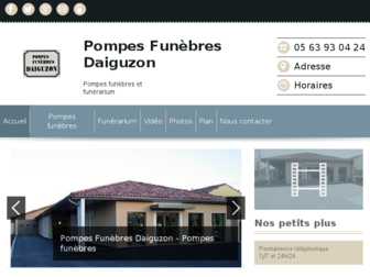 pompesfunebresdaiguzon.fr website preview