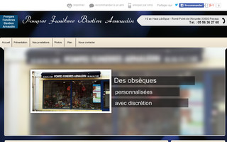 pompes-funebres-arnaudin-gironde.fr website preview