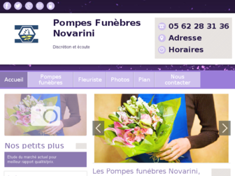 novarini-pompes-funebres.fr website preview