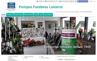 lemerre-pompes-funebres.fr website preview