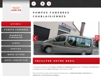 pompesfunebreschablaisiennes.com website preview