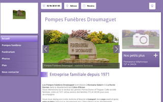 pompesfunebresdroumaguet.com website preview