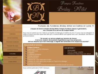 pompes-funebres-briday-millet-71.com website preview