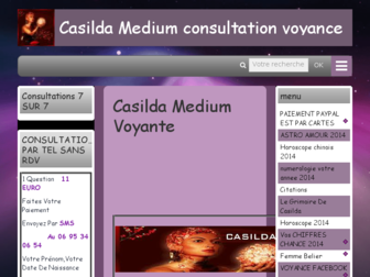 casildamedium.e-monsite.com website preview