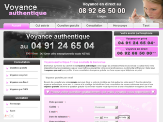voyanceauthentique.fr website preview