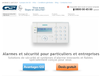 gsi-alarme-securite.com website preview