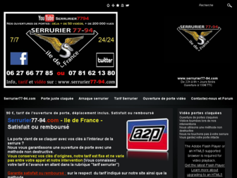 serrurier77-94.com website preview