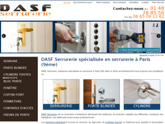 dasfserrurerie.com website preview