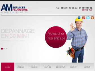 amservices75.fr website preview