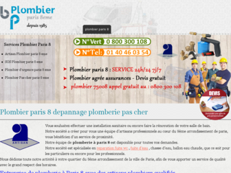 plombierparis8-eme.com website preview